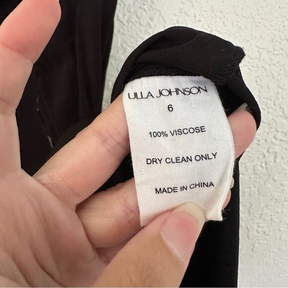 Ulla Johnson Lille Ruffle Maxi Black Dress 6 - Picture 5 of 7